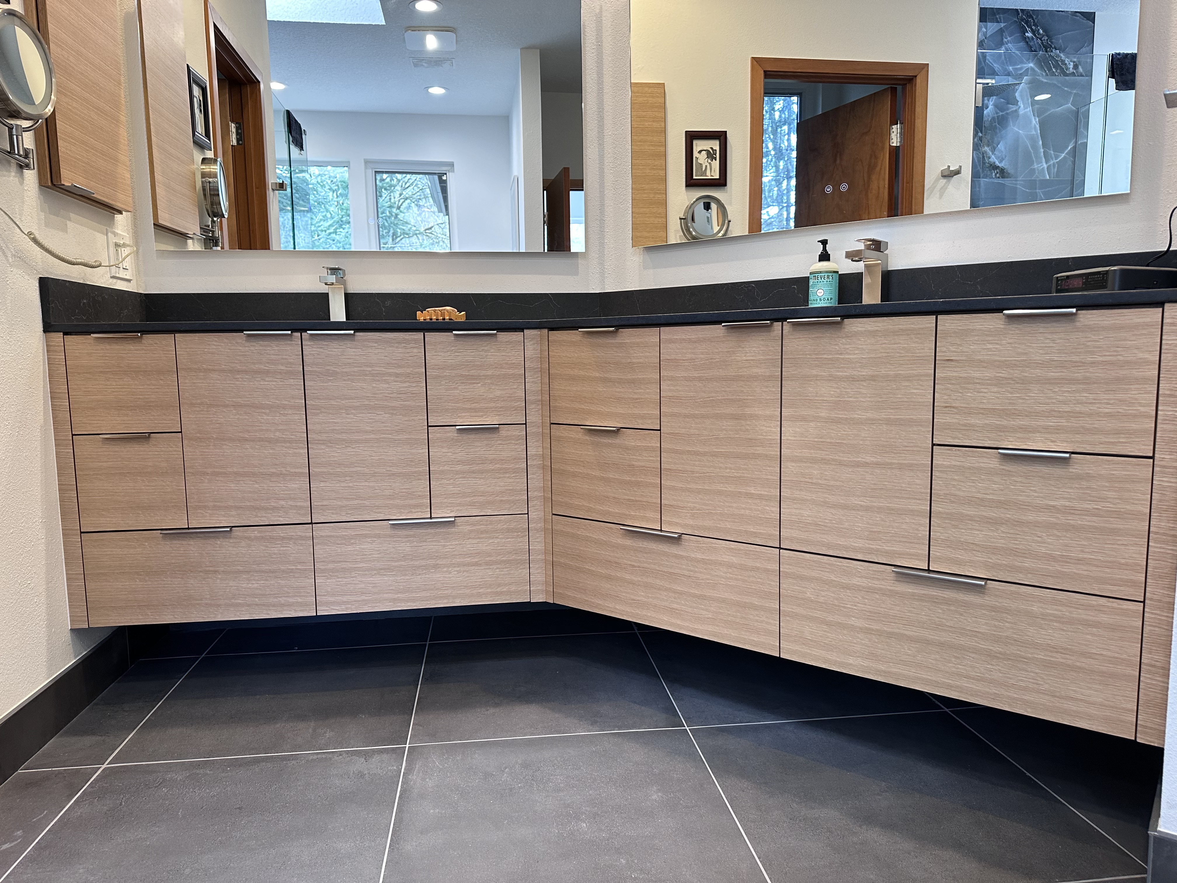 Germantown Modern Vanity — custom cabinetry by Cabworx