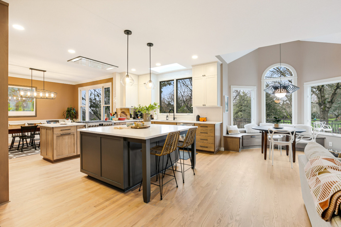 Lake Oswego Transitional Kitchen — custom cabinetry by Cabworx