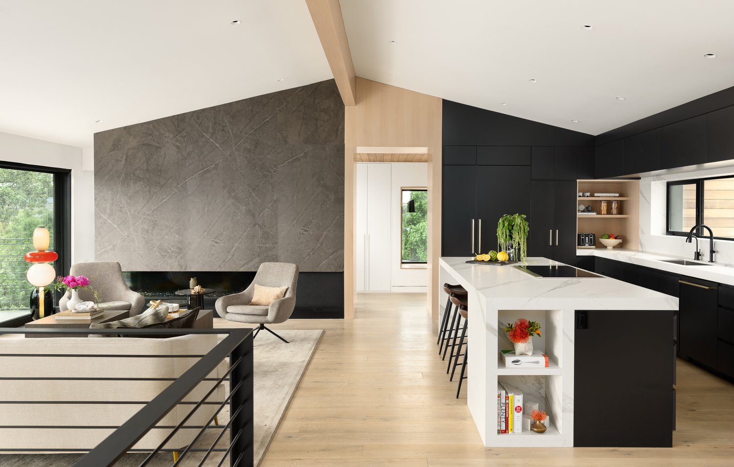 Los Altos Hills Modern Kitchen — custom cabinetry by Cabworx
